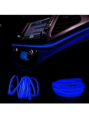 Ip Neon - Ip Neon LED Mavi 2 Metre - Araç Içi Ip Neon LED - Torpido Ip LED - Torpido LED