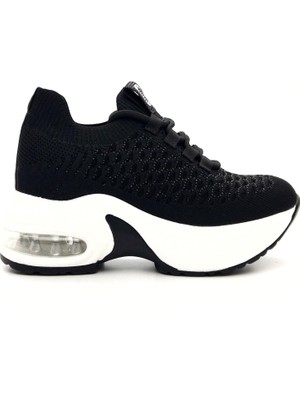 Guja 25Y300-22 Kadın Triko Taşlı Balon Taban Streç Spor Ayakkabı