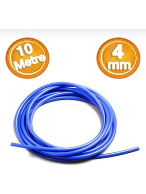 Mercure Pu Poliüretan Hava Hortumu 4 mm Mavi (10 Metre)