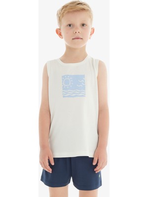 Blackspade Erkek Çocuk T-Shirt 40751 - Krem