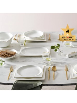 Karaca Red Carpet Collection Fine Pearl Extra Nish 62 Parça 12 Kişilik Yemek Takımı Gold