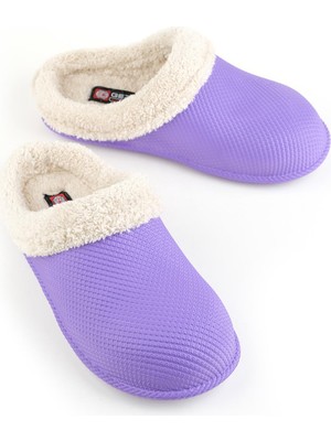 Gezer 13001 Kışlık Içi Peluşlu Eva Kadın Ev Bahçe Terlik