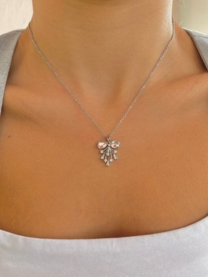 Sirius Jewelry Shop Pembe Fiyonk Kolye | 316L Çelik