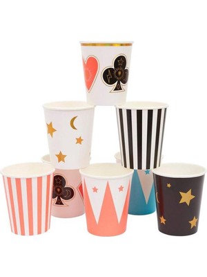 Meri Meri - Magic Cups - Sihirbaz Bardaklar - 8'li