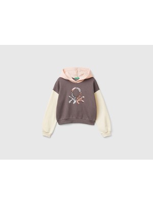 United Colors Of Benetton Kadın / Kız Antrasit Sweatshırt (Model Kodu: 39M2C203W )