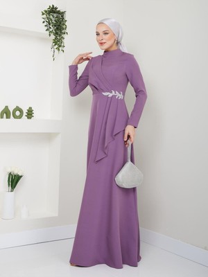 Rana Abiye Elbise Lila ESM03