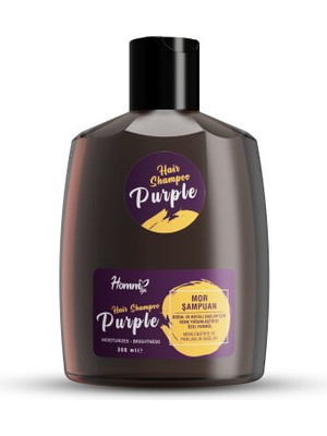 Homm Life Mor Şampuan Renk Yoğunlaştırıcı Bitki Özlü Vegan 300 ml Unisex Kullanıma Uygun