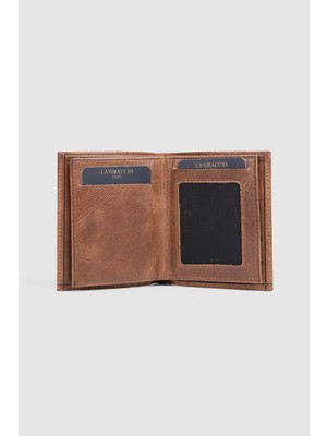 La'graccio Paris  Deri Erkek Cüzdanı Crazy Kahve