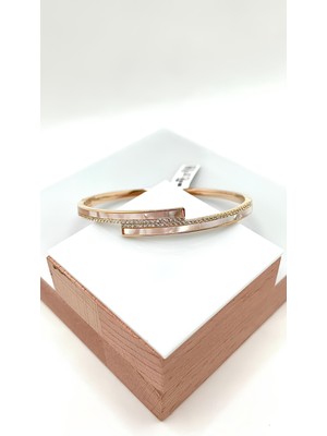 14 K Altın Kaplama Sedef Model Vip Kelepçe