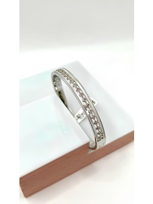 Rodyum Kaplama Sedef Model Vip Kelepçe