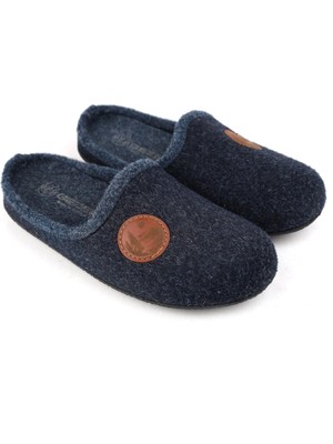 Gezer 15341 Erkek Keçe Rahat Taban Ev Halı Misafir Terliği