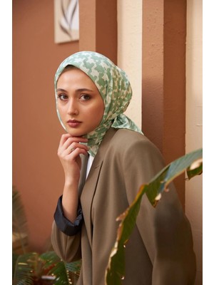 Kazayağı Desen Ince Pamuk Eşarp