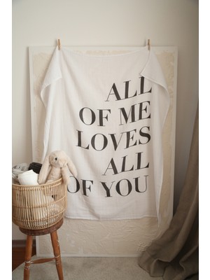 Liba Baby Müslin Loves Pamuk 2 Katlı 110  x  115 Cm Müslin Bebek Battaniye & Örtü