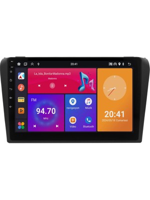SmartGO Mazda 3 Android Multimedya Sistemi (2004-2009) 8+128 GB  Wİ-Fİ (Yazılımsal)