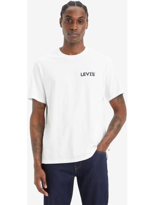 Levi's Oversize Minimalist Erkek T-Shirt - Kısa Kol Yuvarlak Yaka Günlük