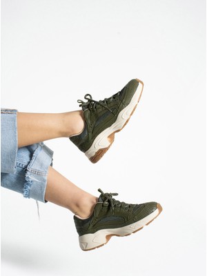 Getcho Dennise Kadın Haki Spor Ayakkabı