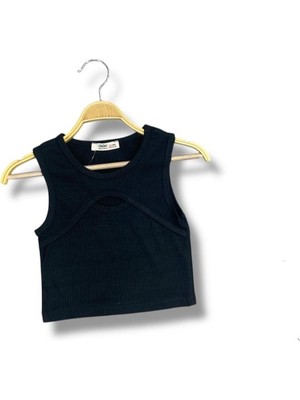 Çikoby Kız Çocuk Siyah Crop CK50494