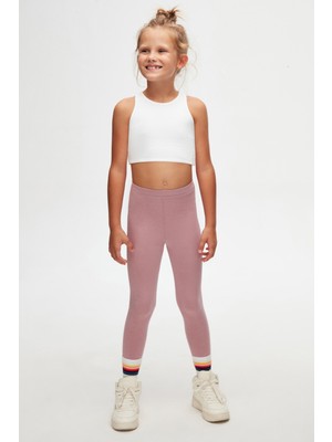 Gül Kurusu Basic Kız Çocuk Yazlık Tayt