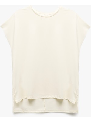 Koton Bisiklet Yaka Relax Fit Basic Uzun Spor Tişört