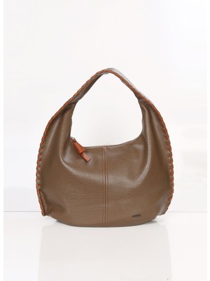 Örgü Işlemeli Şerit Detaylı Nas Vktr Omuz Çantası