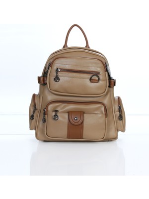 Nas Yumuşak Dokulu Yıkamalı Büyük Sırt Çantası