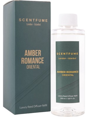 Scentfume Amber Romance Kokulu Çubuk Yedeği Refill Oda Ev Kokusu Kötü Koku Giderici Uzun Süreli Aromaterapi Yeniden Dolum, Kokulu Çubuk Yedek
