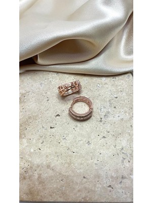 Rose Gold Kuyum Model Vip Küpe