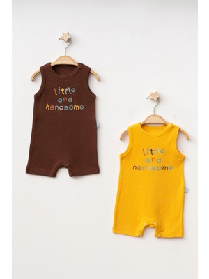 Myhanne Little Handsome Baskılı 2'li  Penye Tulum 1015