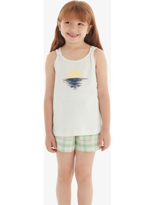 Blackspade Kız Çocuk Pijama Takımı 60564 - Krem