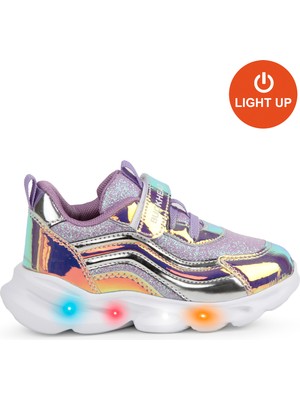 Buckhead BUCK4430 Glossy Shiny Işikli Günlük Kız Çocuk Spor Ayakkabı