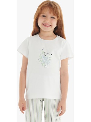 Kız Çocuk T-Shirt 51825 - Beyaz