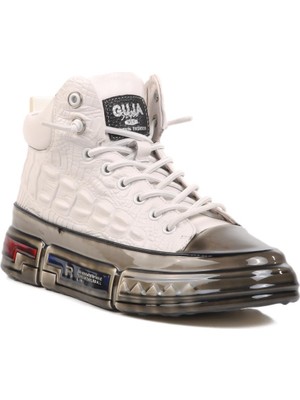 Guja 24K510-4 M Beyaz Hakiki Deri Erkek Spor Ayakkabı