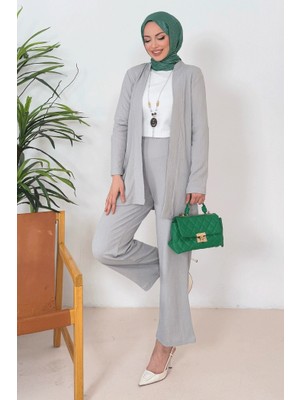 İlkimay.com Aser Bürümcük Üçlü Takım 1363 - Gri