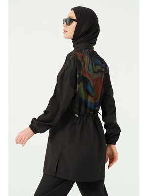 Alfasa Arkası File Detaylı Tesettür Mayo