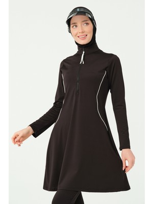 Spor Evaze Etekli Tesettür Mayo