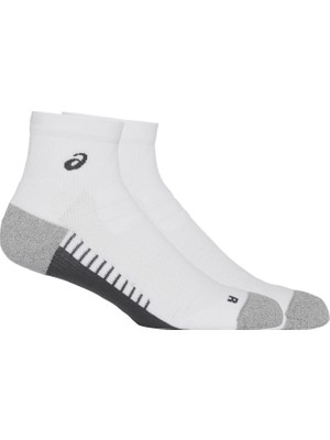 Asics Performance Run Sock Quarter Unisex White Traditional Koşu Çorabı 3013B003-100