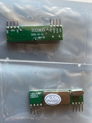 Tabaş DC3V-5.5V Rxb6 433MHZ Rf Süperheterodin Alıcı Modülü Arduino/arm/avr İçin Kod Çözme Sıfır Ambalajında