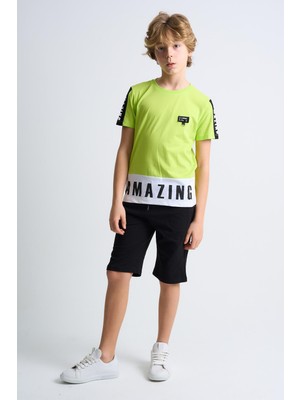 Alexandergardı Baskılı Ikili Çocuk T-Shirt-Şort Takım