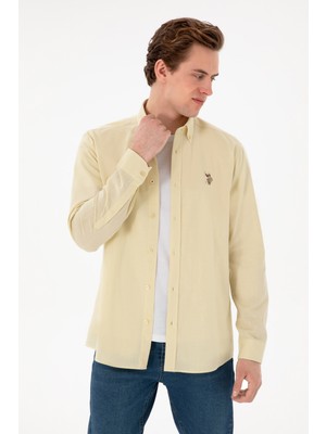 U.s. Polo Assn. Erkek Açık Haki Gömlek Basic 50298000-VR183