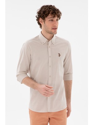 U.s. Polo Assn. Erkek Taş Gömlek Basic 50298000-VR049