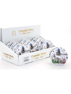 Acornbella Taşlı İstanbul Tasarımı El Aynası Kalın Model 8