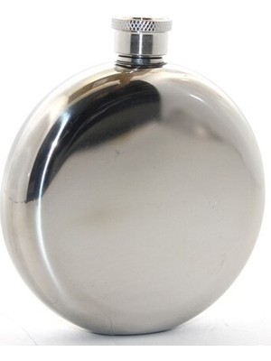 Acornbella Paslanmaz Çelik Yuvarlak 5 Oz Tekli Matara Çelik Renk