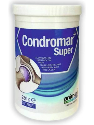 Animari Condromar Super 3 gr 76 Tablet Msm Kondroitin Glukozamin Takviyesi Kedi Köpek İçin