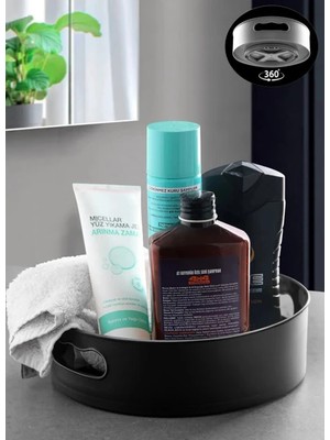 360 Derece Dönen Banyo & Buzdolabı & Mutfak Düzenleyici Dönebilen Tepsi- Düzenleyici Organizer