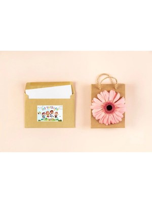 Iyi Tatiller Etiketi Okul Etiketi 5x8 cm 30 Adet Sticker Selefonlu