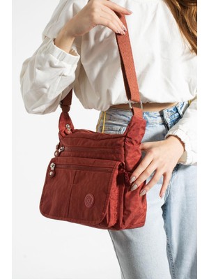 Klinkır Kadın Postacı Çanta Çok Cepli Kapaklı Model 30*20 cm Su Itici Çapraz Askılı Postacı Çanta