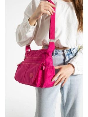 Klinkır Kadın Postacı Çanta Çok Cepli Kapaklı Model 30*20 cm Su Itici Çapraz Askılı Postacı Çanta