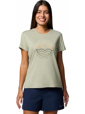 Columbia Sloan Ridge Graphic Kadın Teknik Kısa Kollu T-Shirt