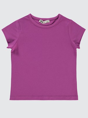 Civil Girls Kız Çocuk Tişört 2-5 Yaş  Hiper Mor