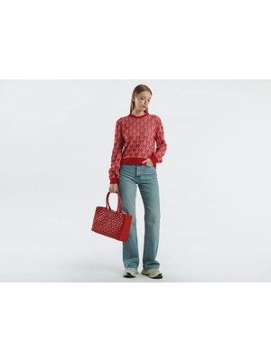 United Colors Of Benetton Kadın / Kız Pembe Kazak (Model Kodu: 124A1435E10BO )